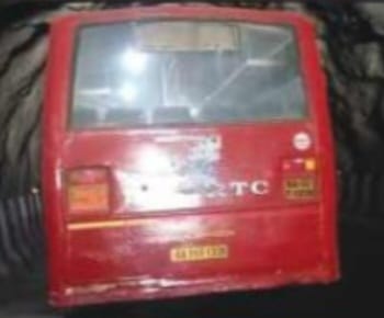 ಬಸ್ಸ್ ಸಂಚಾರದ ವೇಳೆ ಕಳಚಿದ ಜಾಯಿಂಟ್ ಎಕ್ಸಲ್;ಭಾರಿ ಅನಾಹುತದಿಂದ ಪಾರು