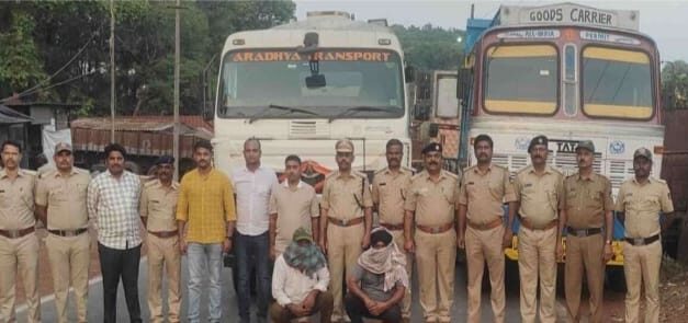 ಭರ್ಜರಿ ಕಾರ್ಯಾಚರಣೆ ನಡೆಸಿದ ಅಬಕಾರಿ ಇಲಾಖೆ;ಅಕ್ರಮ ಮದ್ಯಸಾರ,ಎರಡು ಟ್ಯಾಂಕರ್ ವಶ