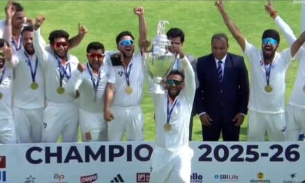 ರಣಜಿ ಟ್ರೋಫಿ ಪೈನಲ್ ಪಂದ್ಯ ಡ್ರಾ;ಜಮ್ಮು-ಕಾಶ್ಮೀರ ತಂಡಕ್ಕೆ ಚೊಚ್ಚಲ ರಣಜಿ ಟ್ರೋಫಿ