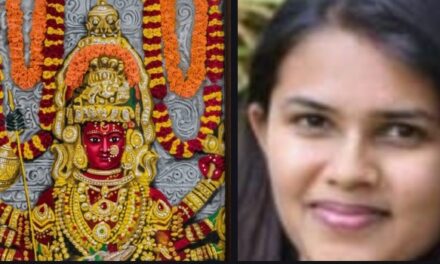 ಮಾರಿಕಾಂಬೆಯ ಜಾತ್ರೆಯಲ್ಲಿ ಗಮನ ಸೆಳೆದ ಖ್ಯಾತ ರಂಗೋಲಿ ಕಲಾವಿದೆ ಗೌರಿ ಶೆಟ್ಟಿಯವರ ದೇವಿಯ ರಂಗೋಲಿ