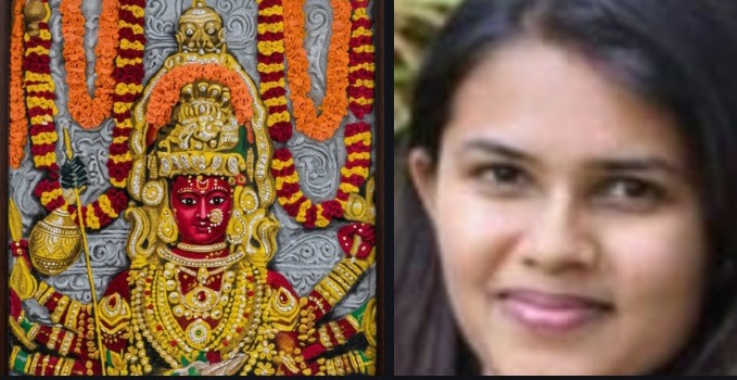 ಮಾರಿಕಾಂಬೆಯ ಜಾತ್ರೆಯಲ್ಲಿ ಗಮನ ಸೆಳೆದ ಖ್ಯಾತ ರಂಗೋಲಿ ಕಲಾವಿದೆ ಗೌರಿ ಶೆಟ್ಟಿಯವರ ದೇವಿಯ ರಂಗೋಲಿ