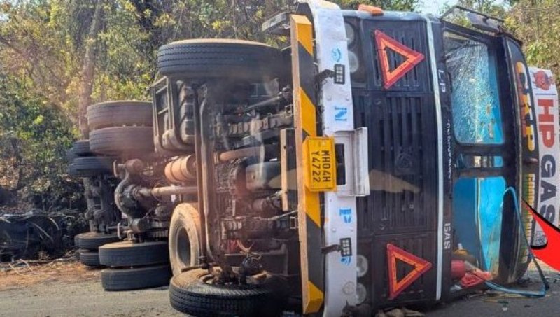 ಟ್ಯಾಂಕರ್ ಅಪಘಾತ-ಗೋವಾ ಕಾರವಾರ ರಾಷ್ಟ್ರೀಯ ಹೆದ್ದಾರಿ ಬಂದ್…!