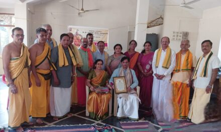 ನಿವೃತ್ತ ಪ್ರಾಚಾರ್ಯ ಪರಮೇಶ್ವರ ಭಟ್ ದಂಪತಿಗಳ ಸನ್ಮಾನ