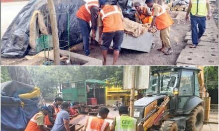 ಕಾರವಾರ ನಗರಸಭೆಯಿಂದ ಕಾರ್ಯಾಚರಣೆ ರಸ್ತೆ ಅತಿಕ್ರಮಣಕ್ಕೆ ಬ್ರೇಕ್: ಗೂಡಂಗಡಿ ತೆರವು