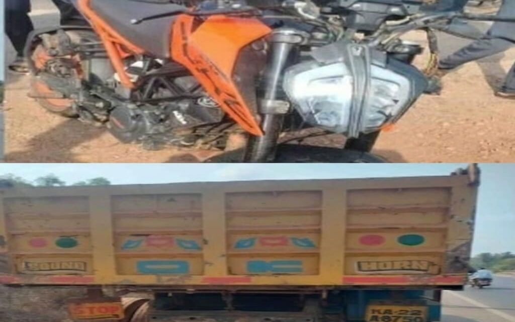 ಬೈಕಿಗೆ ಟಿಪ್ಪ‌ರ್ ಡಿಕ್ಕಿ;ಸವಾರ ಮೃತ್ಯು