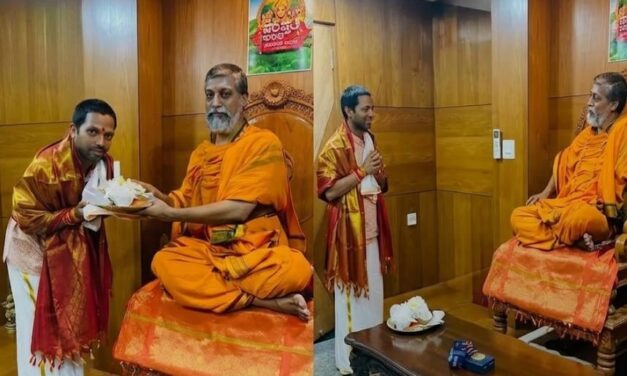 ಬಂಗಾರಮಕ್ಕಿ ಶ್ರೀಕ್ಷೇತ್ರಕ್ಕೆ ಟೀಂ ಇಂಡಿಯಾ ಥ್ರೋಡೌನ್ ಸ್ಪೆಷಲಿಸ್ಟ್ ರಾಘವೇಂದ್ರ ದಿವಗಿ ಭೇಟಿ