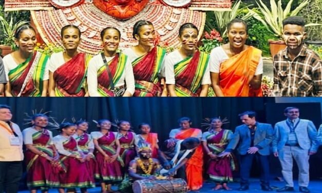 ನವದೆಹಲಿಯಲ್ಲಿ ಶಿರಸಿಯ ಮಹಾವಿದ್ಯಾಲಯದ ಕಾಡು ಹಕ್ಕಿ ನೃತ್ಯ ಬಳಗದಿಂದ ಡಮಾಮಿ ನೃತ್ಯದ ಪ್ರದರ್ಶನ