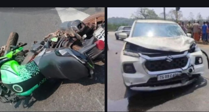 ಕಾರು-ಬೈಕ್‌ ಭೀಕರ ಅಪಘಾತ: ಸಹೋದರರಿಬ್ಬರಿಗೆ ಗಂಭೀರ ಗಾಯ