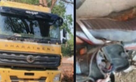 ಬೈಕ್ ಟಿಪ್ಪರ್ ನಡುವೆ ಡಿಕ್ಕಿ,ಸವಾರ ಮೃತ;ಸಹ ಸವಾರನಿಗೆ ಗಂಭೀರ ಗಾಯ