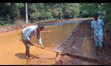 ಕಾರವಾರ ಅಣಶಿ ರೋಡ್ ನಲ್ಲಿ ತುಂಬಿದ ನೀರು, ಸಂಚಾರಕ್ಕೆ ಸಮಸ್ಯೆ