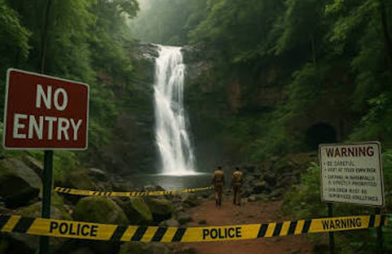 ಗೋವಾ ಜಲಪಾತ ವೀಕ್ಷಣೆಗೆ ಪ್ರವಾಸಿಗರಿಗೆ ನಿರ್ಬಂಧ