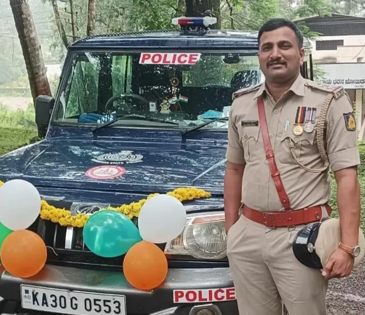 ಹಳಿಯಾಳ ಪಿ.ಎಸ್ ಐ, ಮಹೇಶ ಮಾಳಿ, ಅಧಿಕಾರ ಸ್ವೀಕಾರ