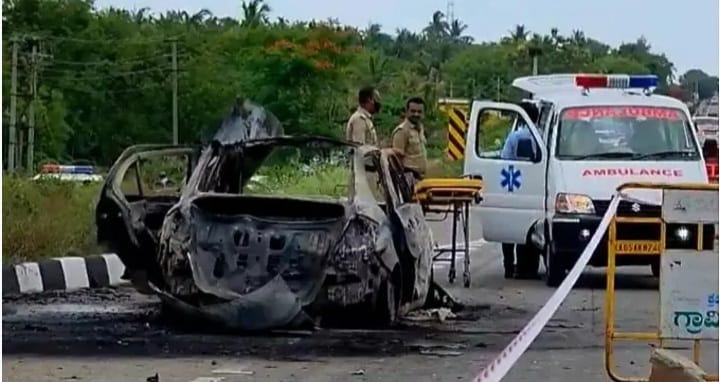 ಪ್ರೇಯಸಿ ಜೊತೆ ಕಾರಿನಲ್ಲಿ ತೆರಳುತ್ತಿದ್ದಾಗ ನಾಡಬಾಂಬ್ ಸ್ಫೋಟ; ಪ್ರಿಯಕರ ಸಾವು, ಯುವತಿ ಪಾರು