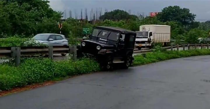 ​ಗೋವಾ ಸಾಂತಾಕ್ರೂಜ್-ಬಾಂಬೋಲಿಂ ಬೈಪಾಸ್‌ನಲ್ಲಿ ಮಹೀಂದ್ರಾ ಥಾರ್ ಅಪಘಾತ