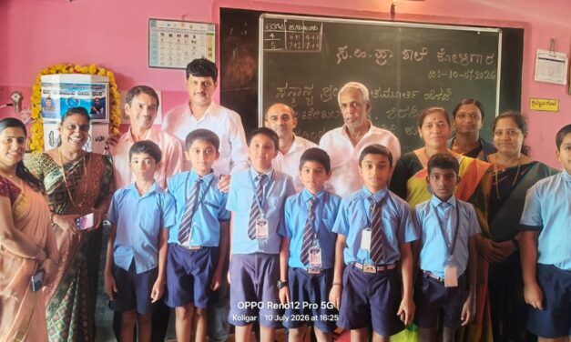 ಸಂಸದ ಕಾಗೇರಿ ಜನ್ಮದಿನದಂದು ಕೋಳಿಗಾರ ಶಾಲೆಗೆ ವಾಟರ್ ಫಿಲ್ಟರ್ ದೇಣಿಗೆ