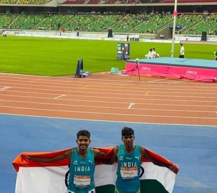 U-23 ಏಷ್ಯನ್ ಅಥ್ಲೆಟಿಕ್ಸ್‌ನಲ್ಲಿ ಚೀನಾದಲ್ಲಿ ಮಿಂಚಿದ ಹಳಿಯಾಳದ ಶಿವಾಜಿ ಮಾದಪ್ಪಗೌಡಗೆ ಬೆಳ್ಳಿ ಪದಕ