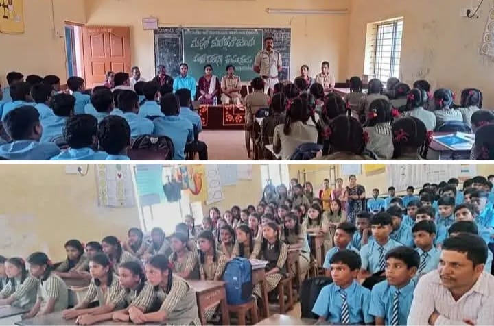 ಕುಂಬಾರವಾಡ ಸರ್ಕಾರಿ ಪ್ರೌಢಶಾಲೆಯಲ್ಲಿ ವಿದ್ಯಾರ್ಥಿಗಳಿಗೆ ಸೈಬರ್ ಹಾಗೂ ರಸ್ತೆ ಸುರಕ್ಷತೆ ಜಾಗೃತಿ