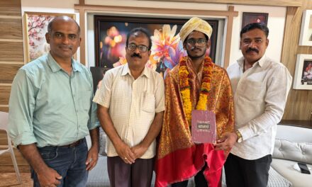 ರಾಷ್ಟ್ರ ಮಟ್ಟದಲ್ಲಿ ಅತ್ಯುತ್ತಮ ಸಾಧನೆ ಮಾಡಿದ ಅಂಕಿತ ಅಶೋಕ ದೊಡವಾಡಗೆ ಸನ್ಮಾನ