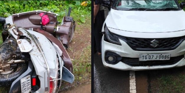ಕಾರು ಓವರ್‌ಟೇಕ್ ವೇಳೆ KSRTC ಬಸ್‌ಗೆ ಸ್ಕೂಟಿ ಡಿಕ್ಕಿ; ಇಬ್ಬರು ಯುವಕರ ದುರ್ಮರಣ