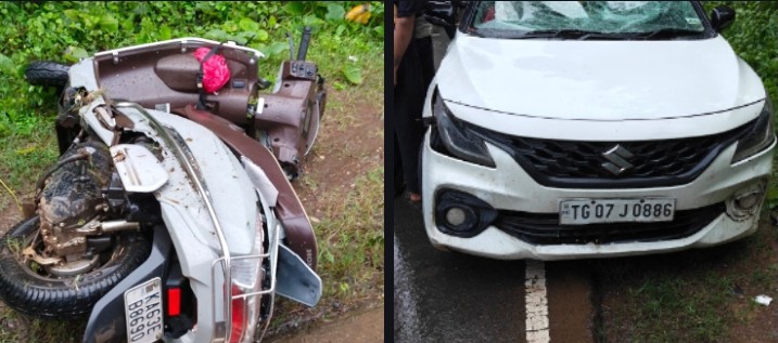ಕಾರು ಓವರ್‌ಟೇಕ್ ವೇಳೆ KSRTC ಬಸ್‌ಗೆ ಸ್ಕೂಟಿ ಡಿಕ್ಕಿ; ಇಬ್ಬರು ಯುವಕರ ದುರ್ಮರಣ