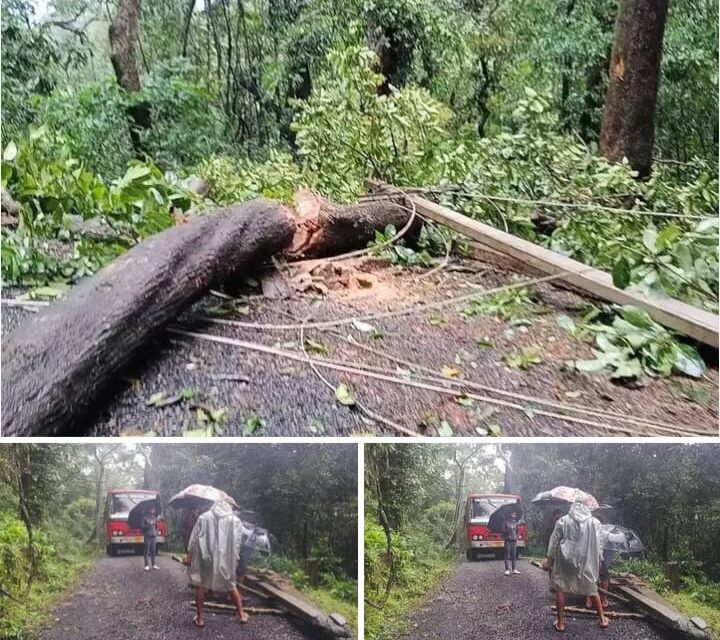 ಗ್ರಾಮಸ್ಥರ ಸಮಯೋಚಿತ ಕಾರ್ಯದಿಂದ ತಪ್ಪಿದ ಅನಾಹುತ..?