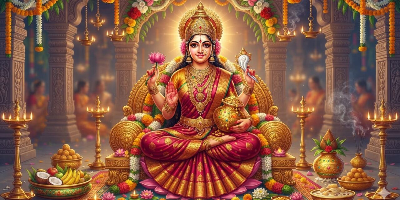 ವರಮಹಾಲಕ್ಷ್ಮಿ ಹಬ್ಬದ ಹಿನ್ನೆಲೆ,ಕಥೆ,ಆಚರಣೆ,ಫಲ