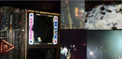 ಆರೋಳ್ಳಿ ಸೇತುವೆ ಬಳಿ ನಿಯಂತ್ರಣ ತಪ್ಪಿ ಹಾಲಿನ ಟ್ಯಾಂಕರ್ ಪಲ್ಟಿ