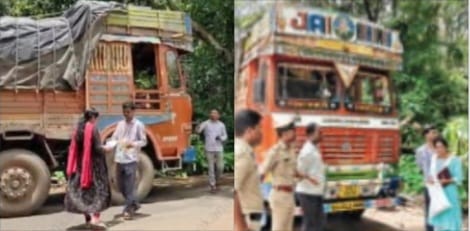 ಪಡಿತರ ಅಕ್ಕಿ ಅಕ್ರಮವಾಗಿ ಸಾಗಿಸುತ್ತಿದ್ದ ಲಾರಿ ಹಾಗೂ ಅಕ್ಕಿ ಚೀಲಗಳ ವಶ
