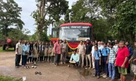 ಗವೇಗಾಳಿ-ಬಾಮಣಗಿ ಗ್ರಾಮದಲ್ಲಿ ಬಸ್ ವ್ಯವಸ್ಥೆ ಪುನರಾರಂಭ;ಗ್ರಾಮಸ್ಥರಲ್ಲಿ ಸಂತಸ