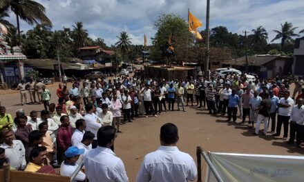 ಕಸ್ತೂರಿರಂಗನ್ ವರದಿ ವಿರೋಧಿಸಿ ಜೋಯಿಡಾದಲ್ಲಿ ಬೃಹತ್ ಪ್ರತಿಭಟನೆ