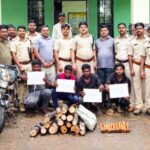 ಯಲ್ಲಾಪುರ ಬೈಕ್ ಮೇಲೆ ಶ್ರೀಗಂಧದ ತುಂಡು ಸಾಗಾಟ;ನಾಲ್ವರ ಬಂಧನ