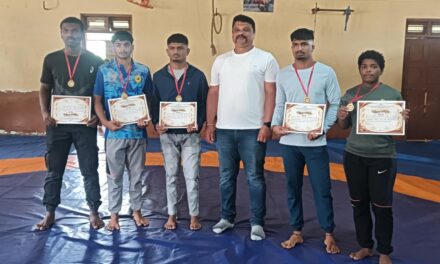 ಜಿಲ್ಲಾ ಮಟ್ಟದ ಕುಸ್ತಿ ಯಲ್ಲಿ ಐದು ಬಂಗಾರ ಪಧಕ ಗೆದ್ದು ಅಮೋಘ ಸಾಧನೆ,.
