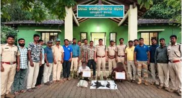 ಯಲ್ಲಾಪುರ ವನ್ಯಪ್ರಾಣಿ ಬೇಟೆಯಾಡಿ ಮಾಂಸ ದಾಸ್ತಾನು:ಇಬ್ಬರು ಆರೋಪಿಗಳ ಬಂಧನ
