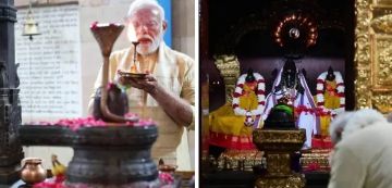 25 ವರ್ಷಗಳ ಆಡಳಿತ ಪೂರ್ಣಗೊಳಿಸಿದ ಪ್ರಧಾನಿ ಮೋದಿ: ಶ್ರೀ ವಿನಾಯಕ ಮಂದಿರದಲ್ಲಿ ವಿಶೇಷ ಪ್ರಾರ್ಥನೆ