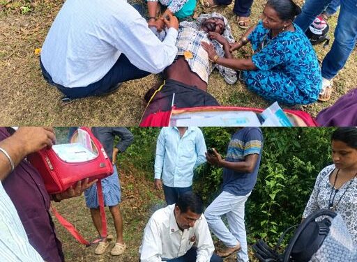 ಅಪಘಾತದಲ್ಲಿ ಗಾಯಗೊಂಡ ವ್ಯಕ್ತಿಗೆ ರಸ್ತೆಯಲ್ಲೇ ಚಿಕಿತ್ಸೆ ನೀಡಿ ಮಾನವೀಯತೆ ಮೆರೆದ ವೈದ್ಯ.